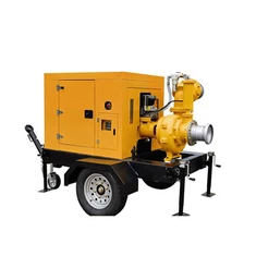 Vodna črpalka, nameščena na prikolico